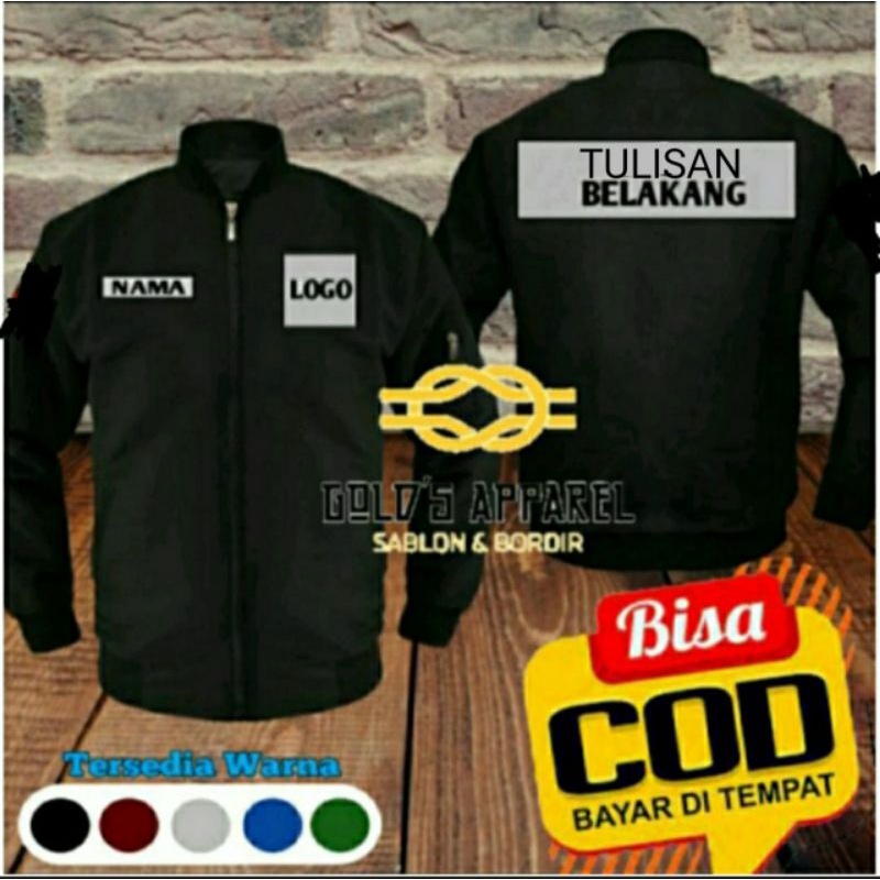 PROMO [ JAKET PRIA ] JAKET BORDIR SATUAN-LUSINAN | JAKET BORDIR CUSTOM