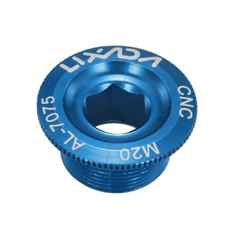 Baut Crank Lixada Hollowtech Tutup Baut Crank Engkol Sepeda MTB Roadbike Sepeda Lipat Blue M20