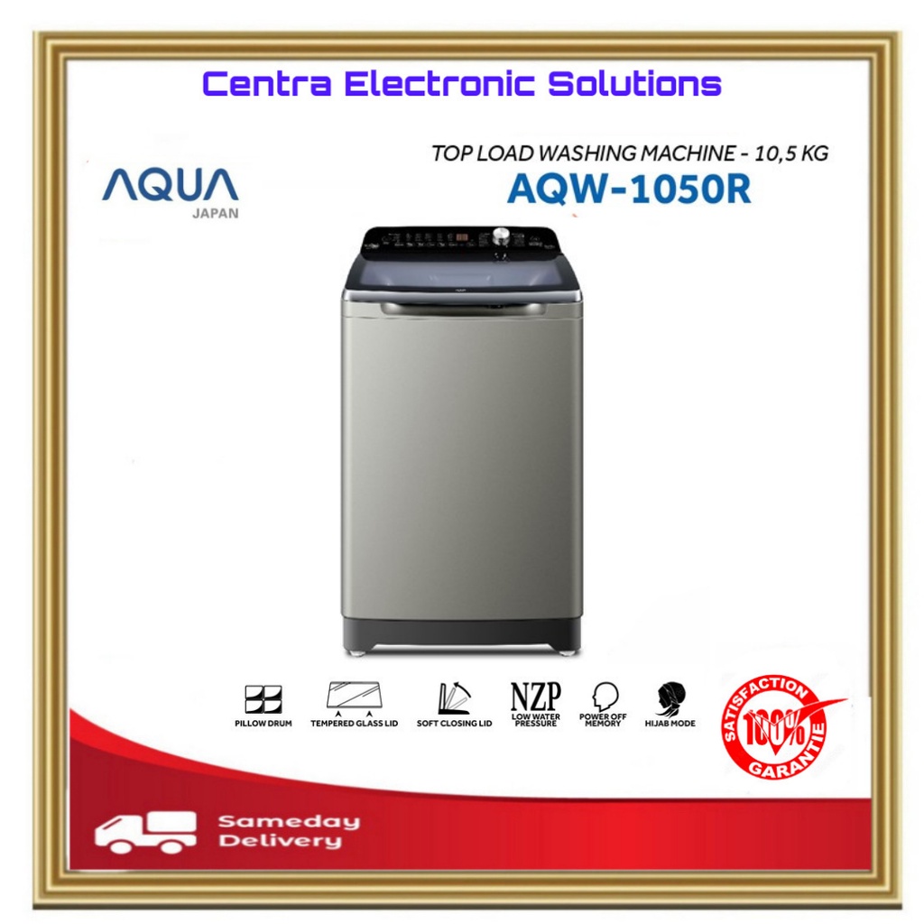 AQUA Japan Top Load Washing Machine 10,5KG AQW-1050R