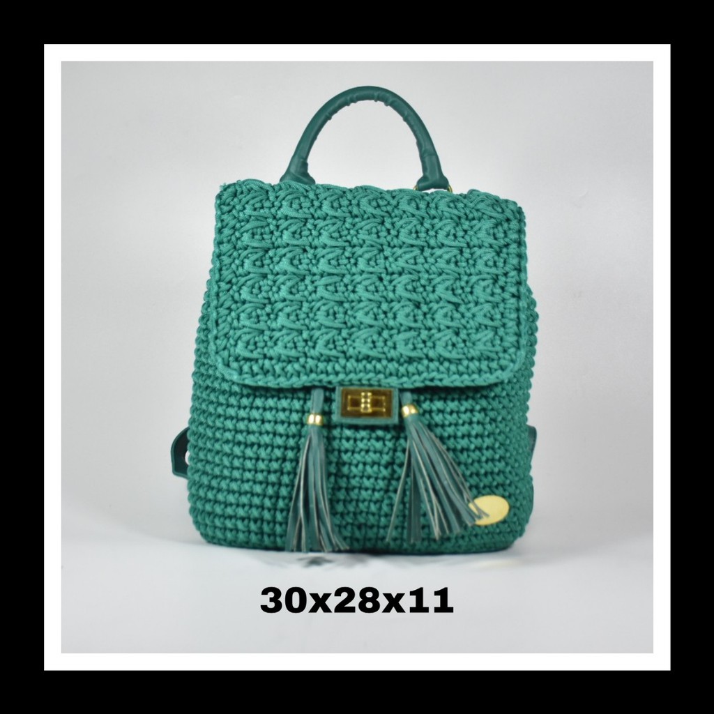 Tas ransel rajut talikur