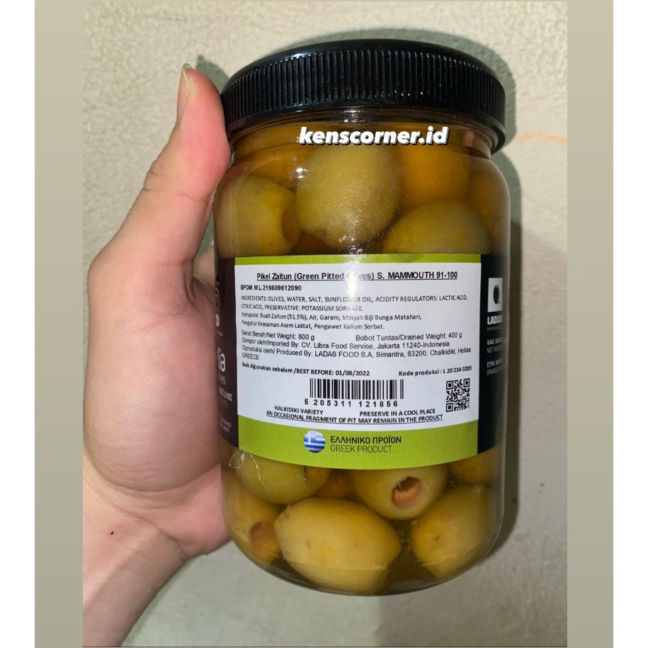 Pikel Zaitun ( Green Pitted Olives ) / Zaitun Pickles