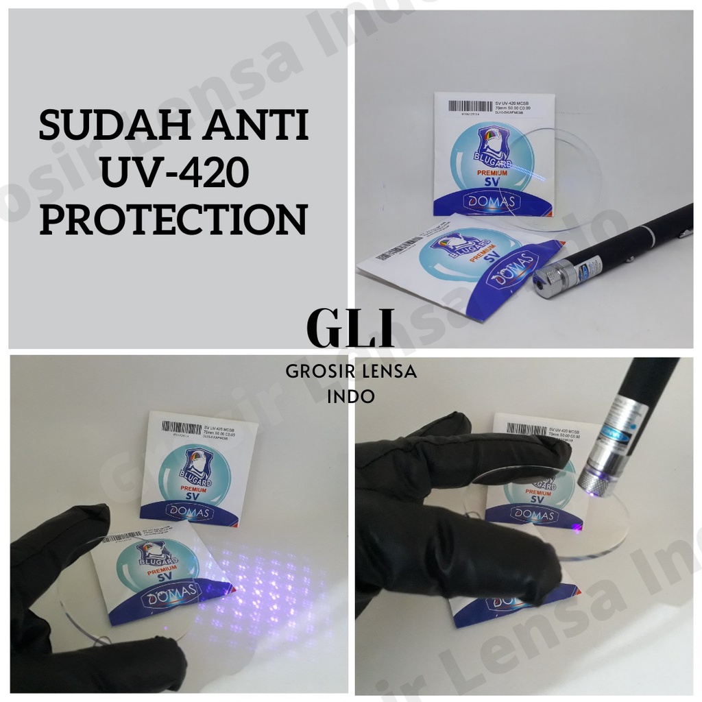 Lensa anti blueray SV Bluegard CR HMC Satin lensa bluray
