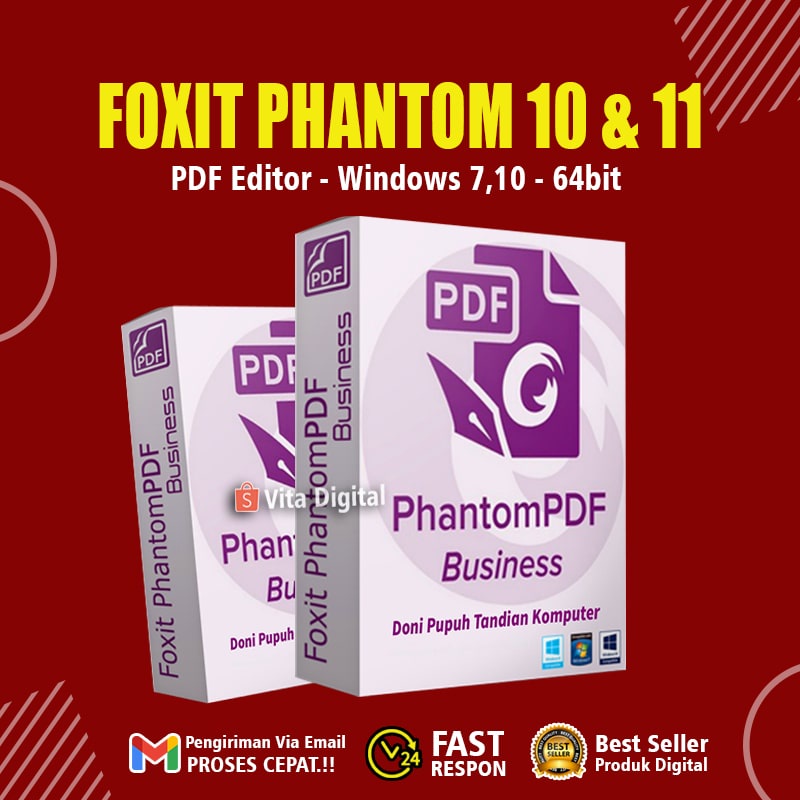 Foxit Phantom Bussines 11 PDF Editor | Windows 7 10 - 64bit Lifetime