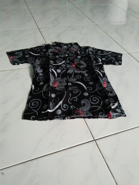 Batik Anak Murah Baju Kemeja Batik Anak Cowok Laki-laki Umur 1 2 3 4 5 Tahun Hem Batik Anak Btank101
