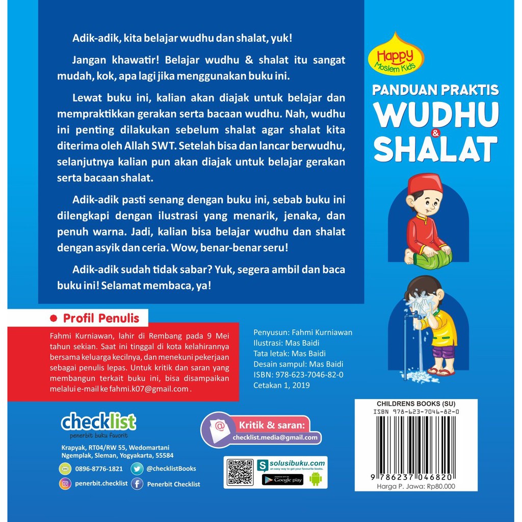 New Buku Panduan Praktis Wudhu Shalat Happy Moslem Kids
