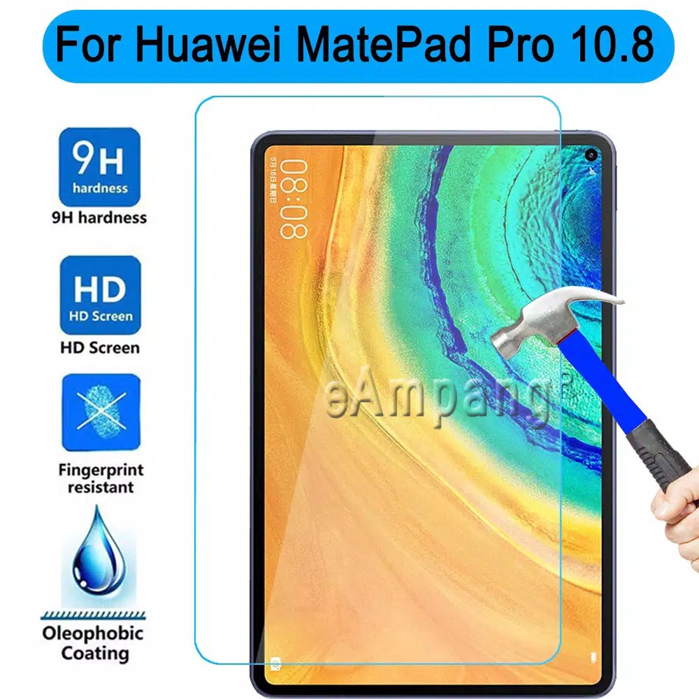 tempered glass HUAWEI MATEPAD 10.4 Matepad Pro 10.8 2020 anti gores screen guard kaca