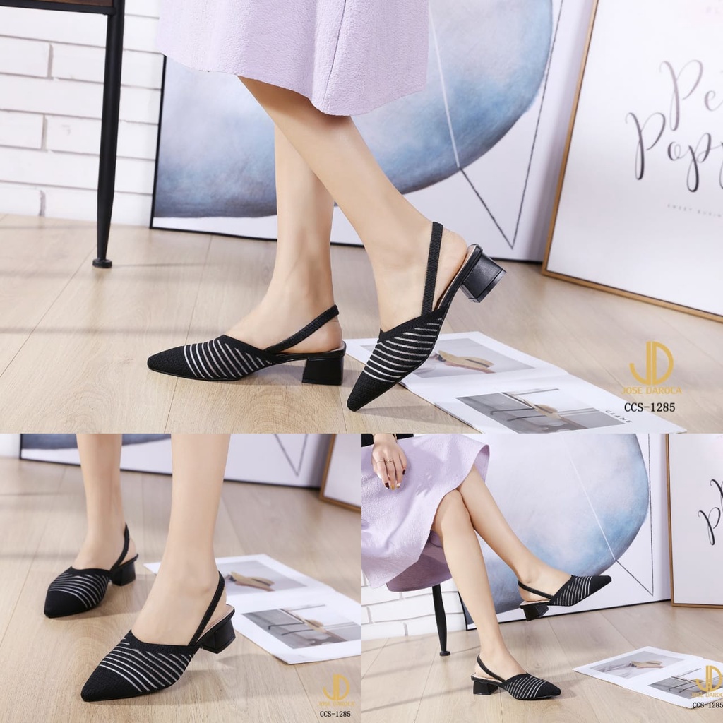 JOSE DAROCA Sepatu Heels Slingback Platform #CCS-1285# Original