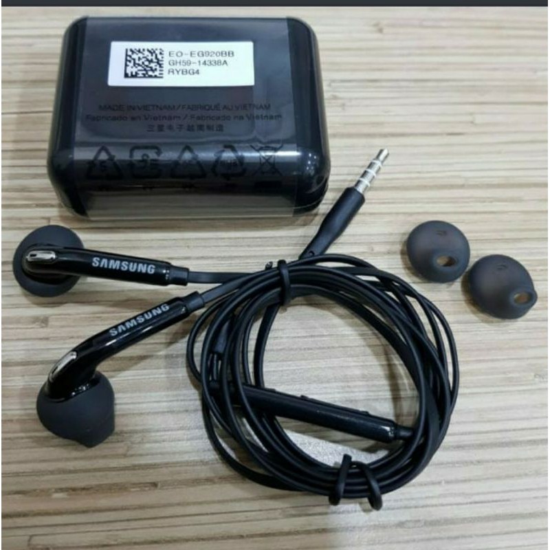 Headset Handsfree Samsung S7 Black