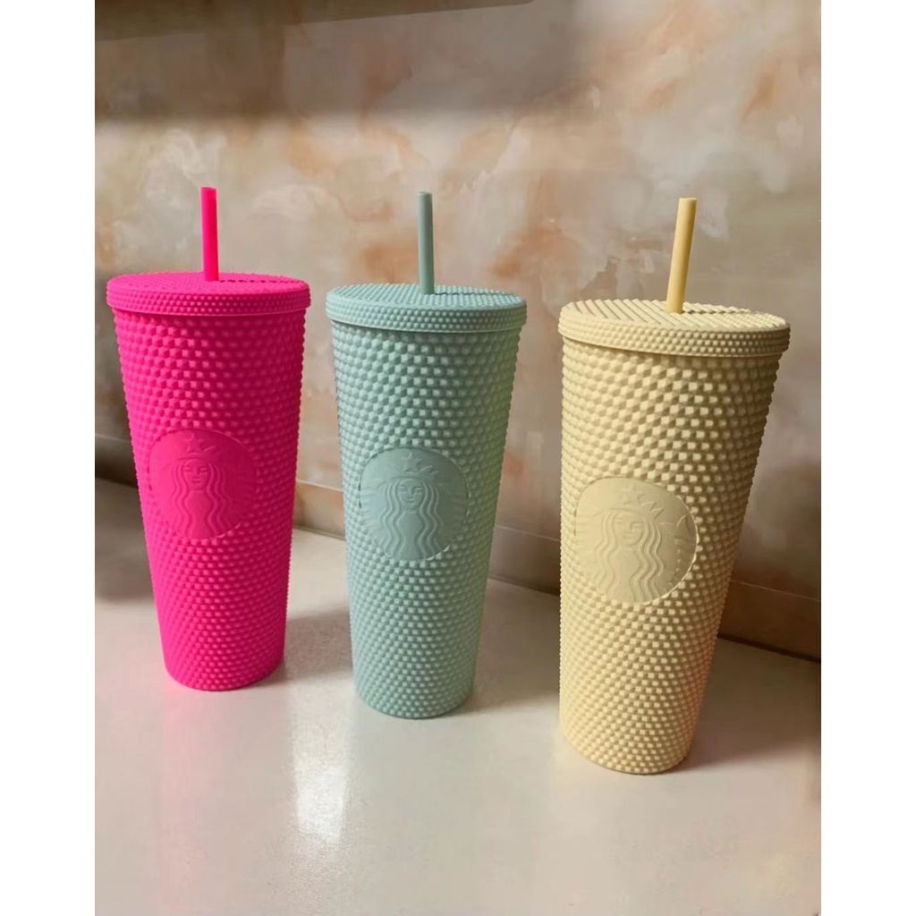 7 Color Starbucks Cup Tumbler Duren Cup Diamond Durian Cup Starbucks Suitable For Young People 710ML