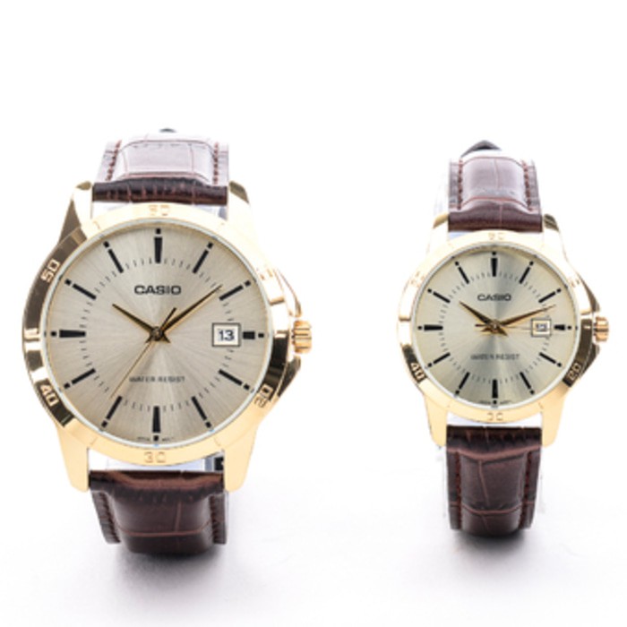 Best Seller Jam Tangan Casio Couple Kulit Casio Original Mtp Ltp V004Gl-9A
