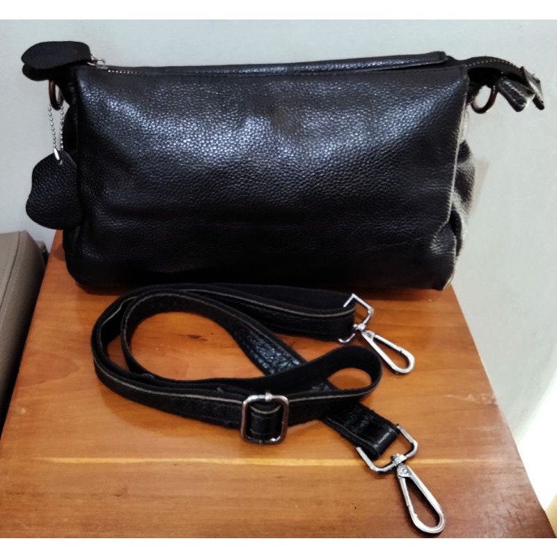 tas preloved Sling kulman asli warna hitam