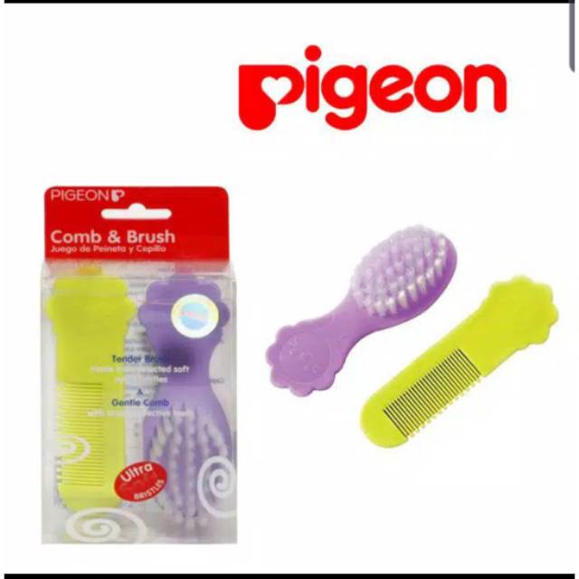 Pigeon Comb &amp; Hair Brush set / Sisir pigeon isi 2