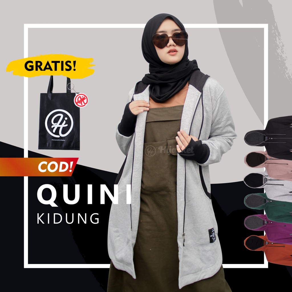 JAKET MUSLIMAH HIJACKET ELEKTRA JAKET WANITA HOODIE PEREMPUAN SWEATER CEWEK KADO HADIAH ULANG TAHUN