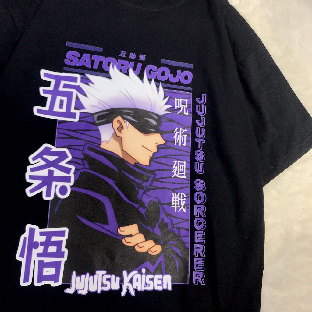 Tshirt Gojo Satoru Portrait Anime Manga Jujutsu Kaisen Premium Unisex