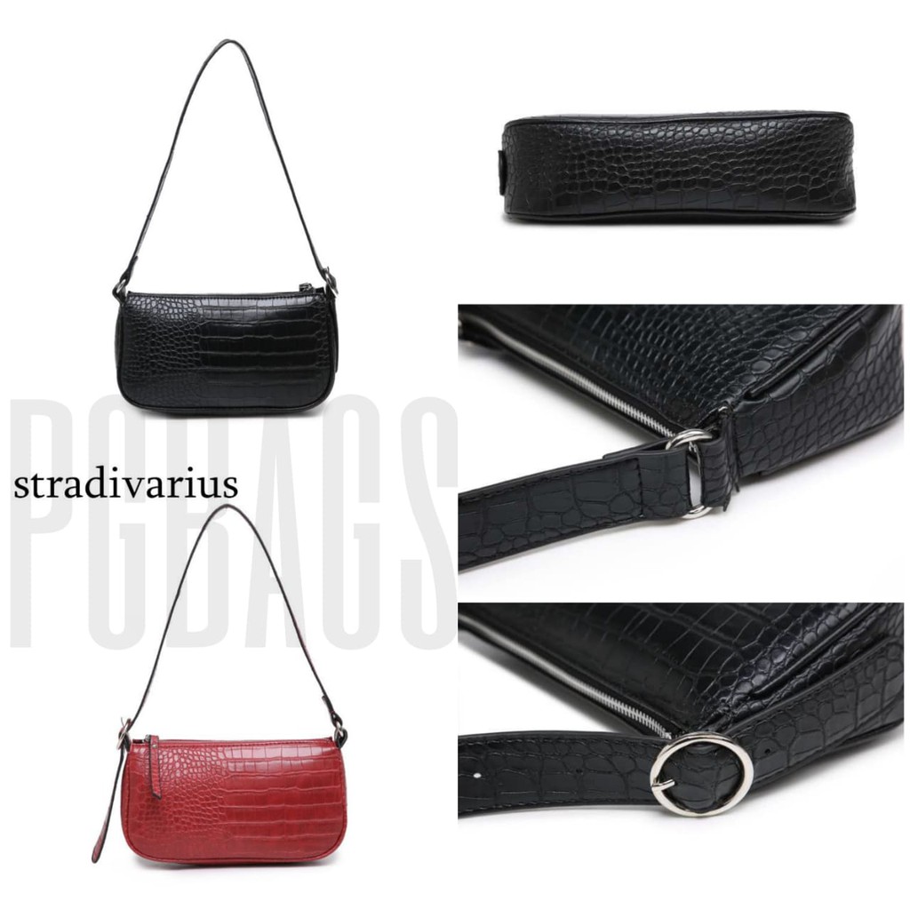 PGBAGS_SHOULDER BAG WANITA GLOW STRADAVARIUS FASHION IMPORT 2 MOTIF PREMIUM #615630