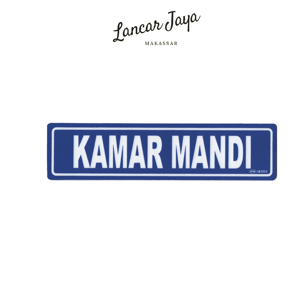 

Papan Tanda Sign Board Label Acrylic Kamar Mandi Kecil LK 213 C