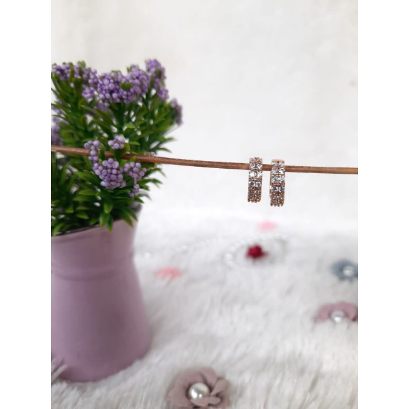 Anting Jepit Lapis Emas Xuping Premium.Anting Simple