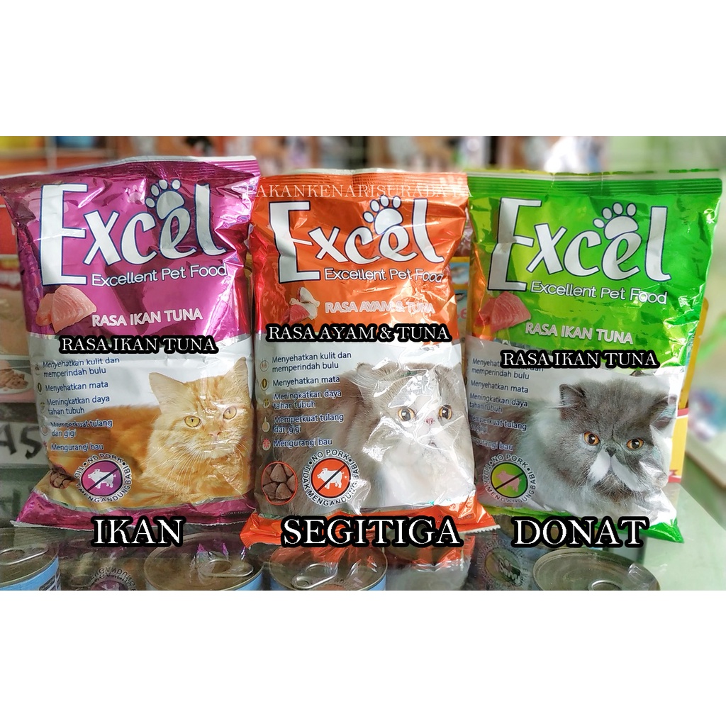 Excel Makanan Kucing Rasa Ikan Tuna 500 gram