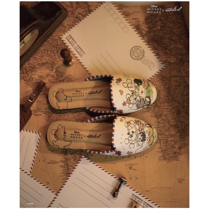 Ittaherl x Mickey Mouse - Dear Mickey Slipper Round Cloud Size 37