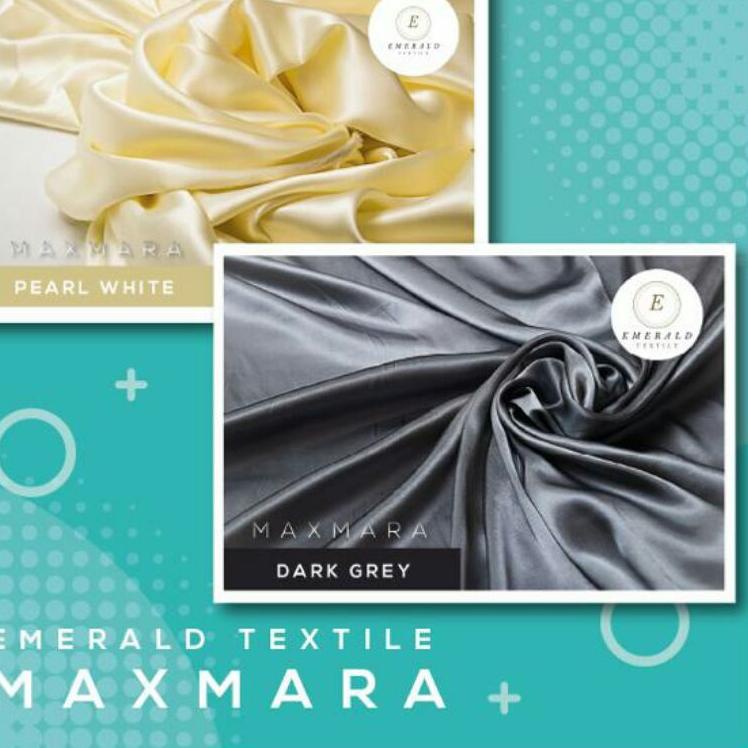 ID2t7Sh--1 Meter Kain Satin Maxmara Silk Premium / Satin Charmuse Silk Premium By Emerald Textile