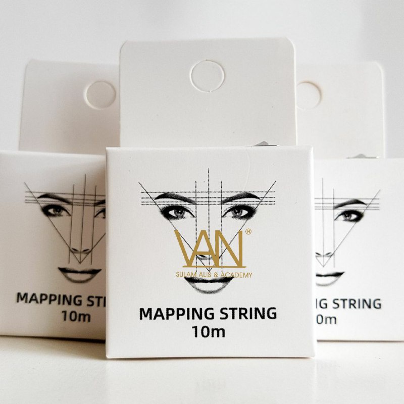 MAPPING STRING EYEBROW BENANG 10M | Penggaris Sulam Alis | ALAT UKUR SENAR BROW MAPPING STRING DENGAN TINTA