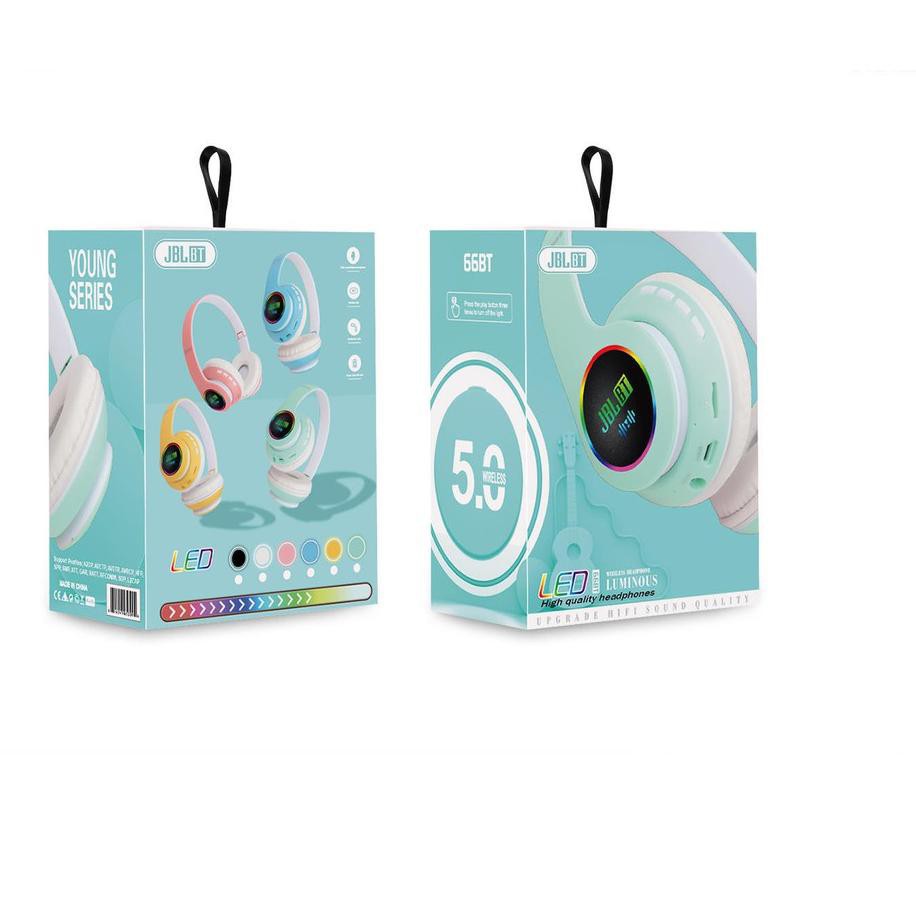 Earphone Headphone Bluetooth Wireless Bando 66BT