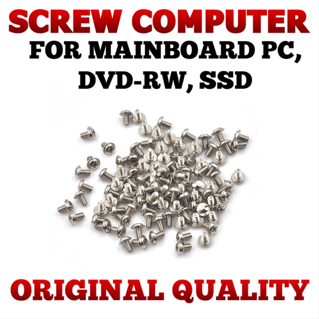 Screw Baut Sekrup Skrup Computer Mainboard Motherboard SSD DVD-RW