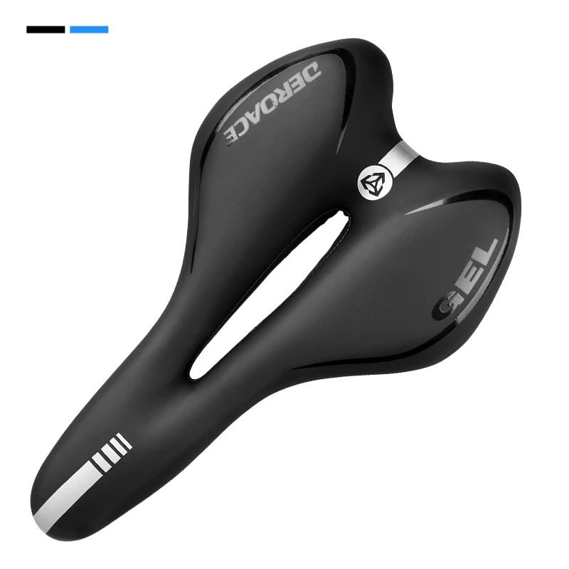 TaffSPORT Jok Sadel Sepeda Bike Saddle Silicone Gel Cushion Shock Absorbing - YP081 - Black