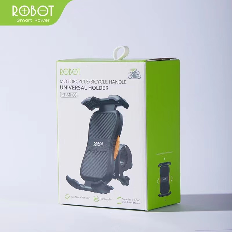 ROBOT RT-MH03 Holder HP Motor Motorcycle / Holder Sepeda Bicycle Stand Garansi Resmi 1 Tahun