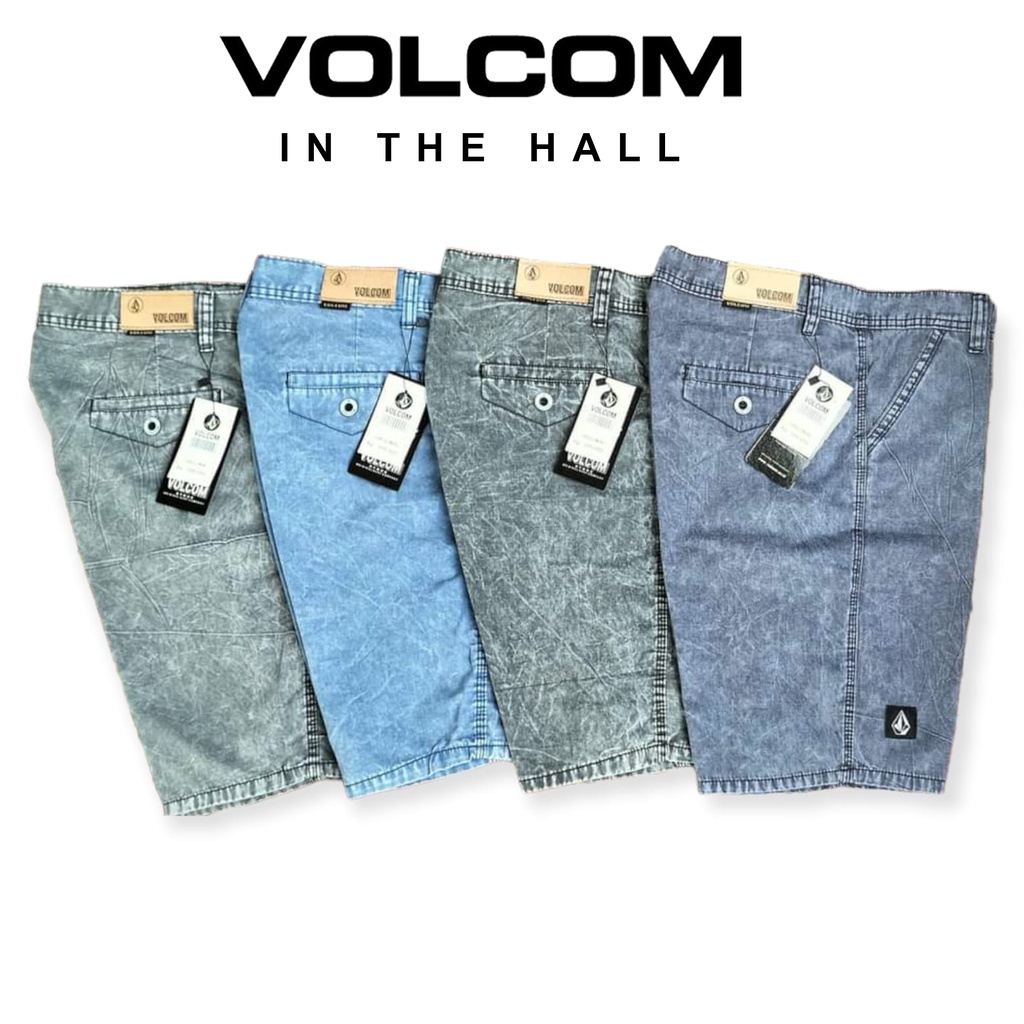 CELANA JEANS BROADSHORT  PRIA PENDEK SNOW VOLCOM TERBARU