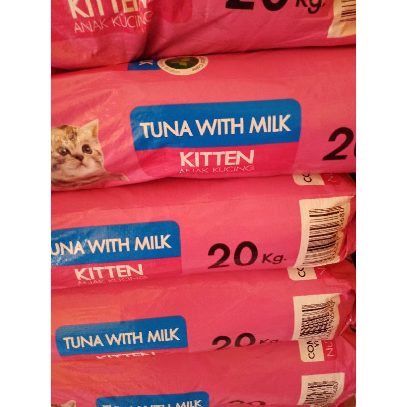 cat choize kitten 20kg tuna or salmon with milk