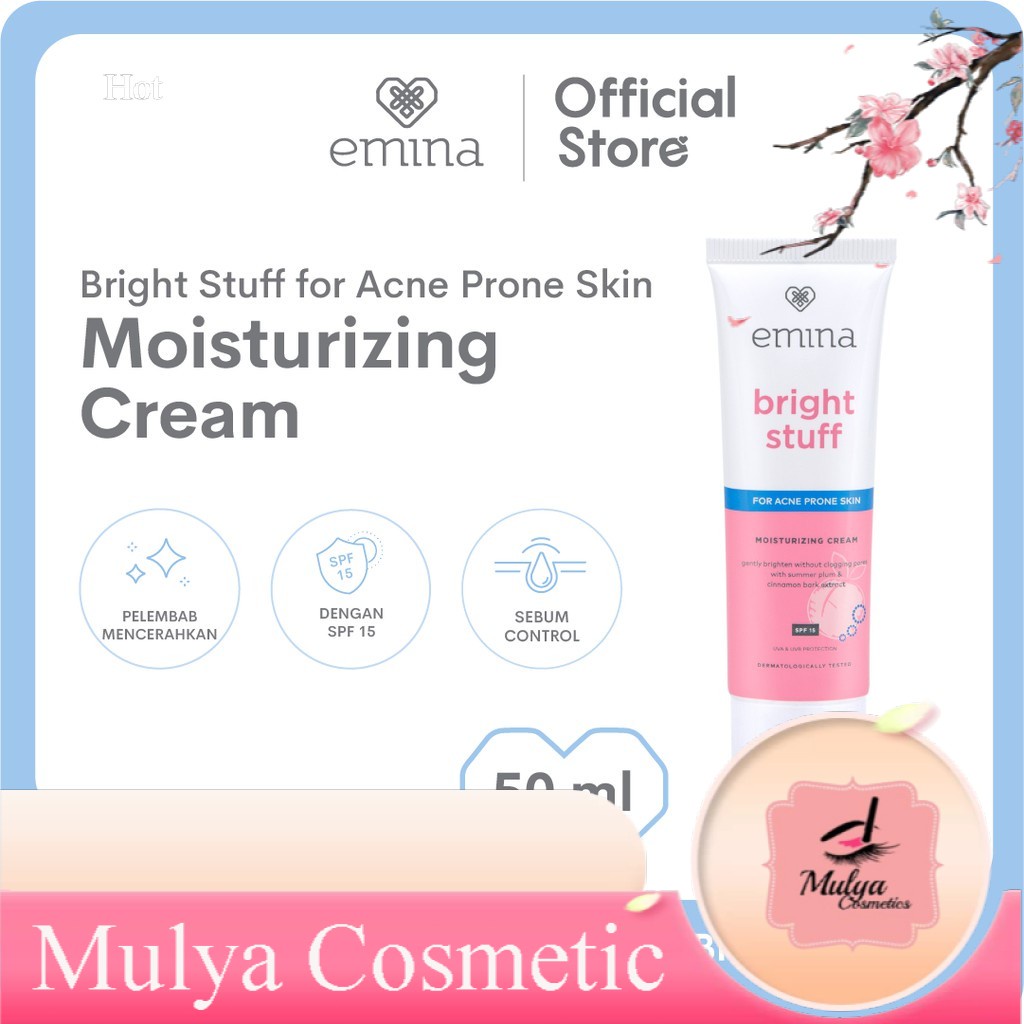 EMINA BRIGHT STUFF FOR ACNE PRONE SKIN MOISTURIZING CREAM 20 ML