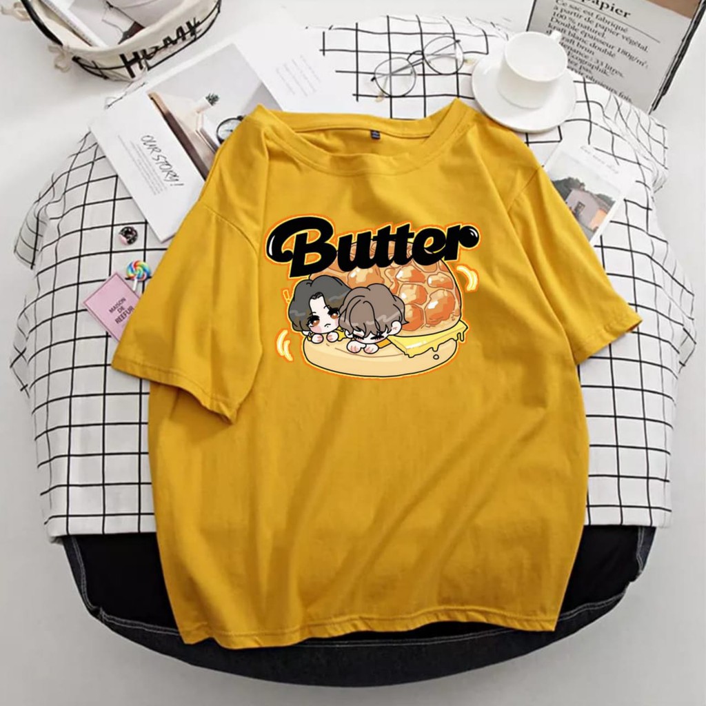 Kaos KPop BTS Butter Wanita Anak Dewasa Murah Oversize Jhope Xxl V Jumbo New Single Release