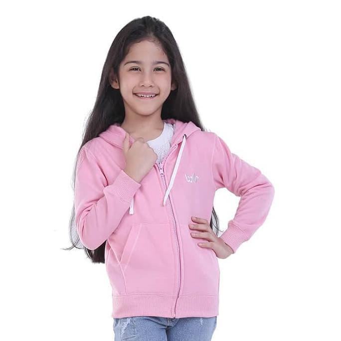 Jaket Anak Perempuan - Jaket Kuping Kelinci Anak Perempuan Hoodie Girl Little Bunny Pink 2-4