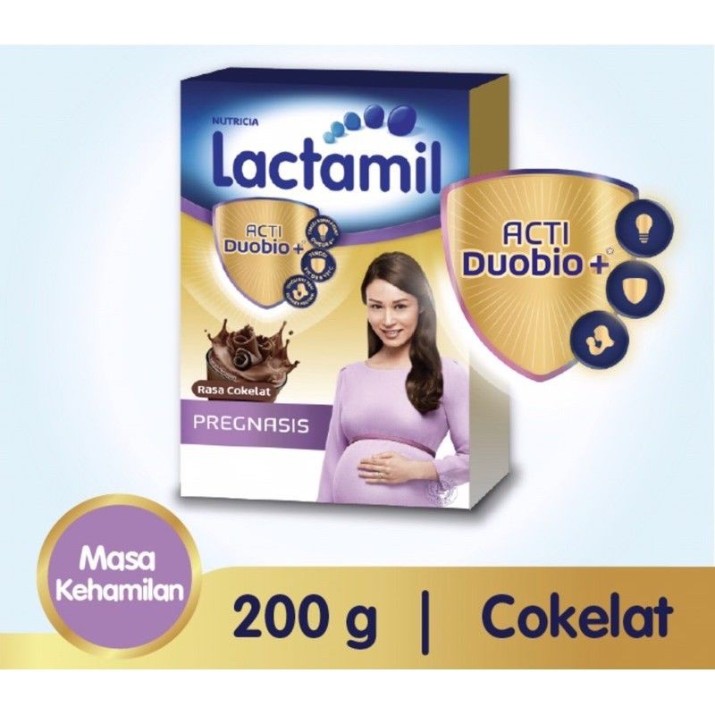 Lactamil Pregnasis Coklat 200gr (Susu Ibu Hamil)