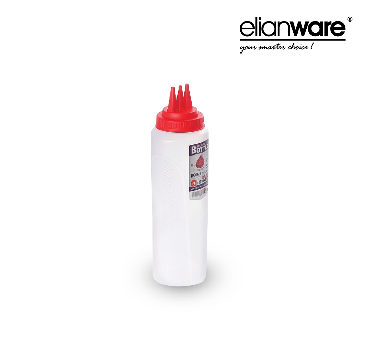 ELIANWARE Sauce Bottle (800ML), Triple Hole / 3 Lubang