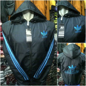 Jaket Parasut Adidas Hitam