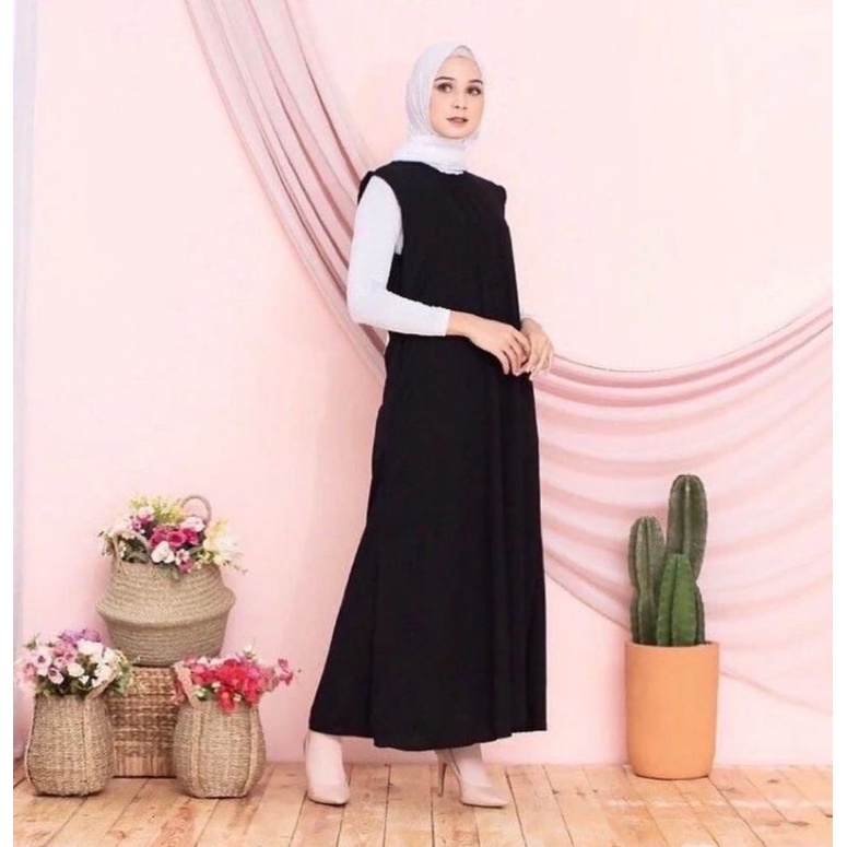 (Iner Rib Knite) Inner Dress/overal rajut wanita