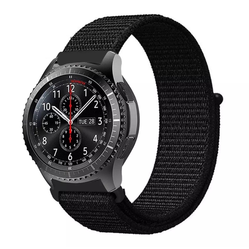 Strap Samsung gear s3 galaxy watch 46mm 3 45mm Huawei watch gt 2 3 46mm nike sport woven nylon Loop tali jam 22mm