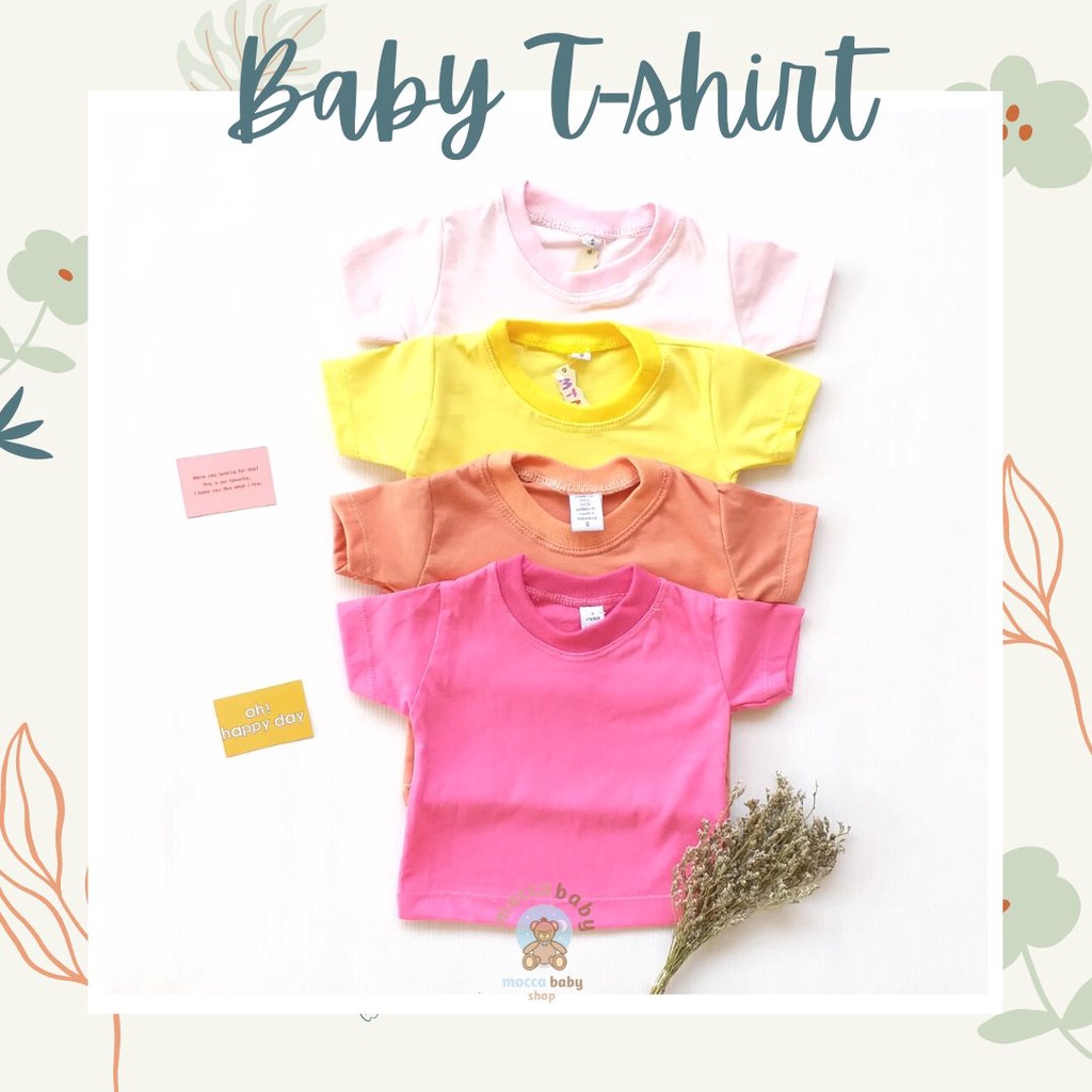 MBSS - BABY COTTON Basic Tee Beach Summer Series - Kaos Anak / Atasan Anak / Kaos Bayi / Atasan Bayi