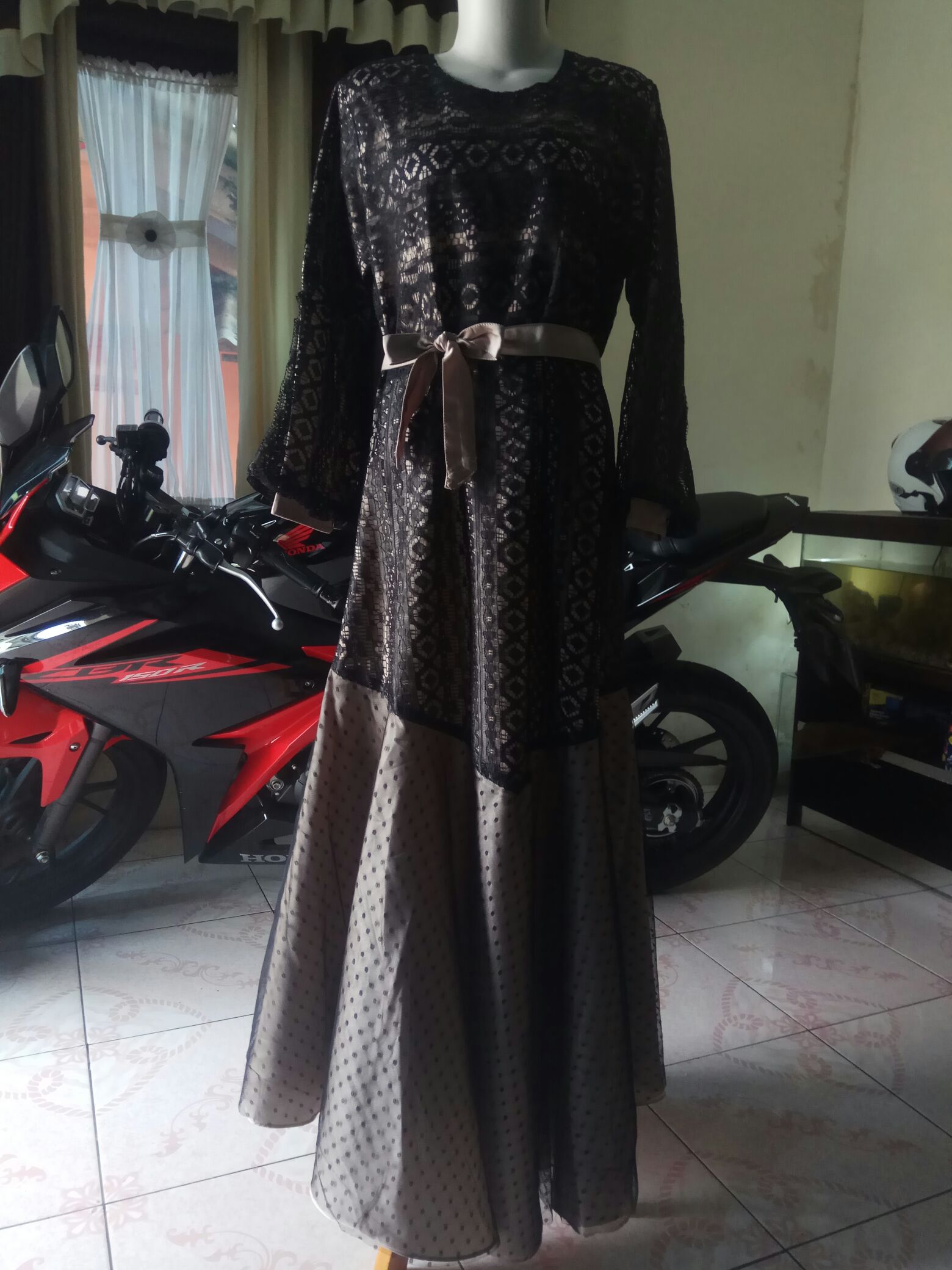 Couple Batik Nelam Original Gamis Modern Bisa Pisah Terbaru Katun Halus