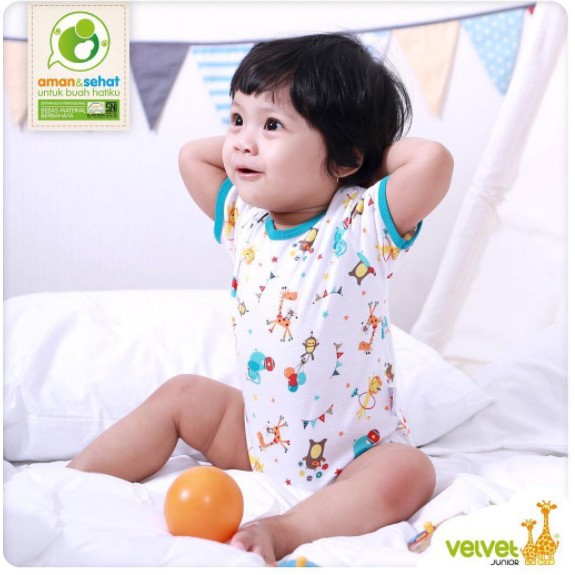 Velvet Junior newborn, S, M, L  || baju tidur bayi velvet