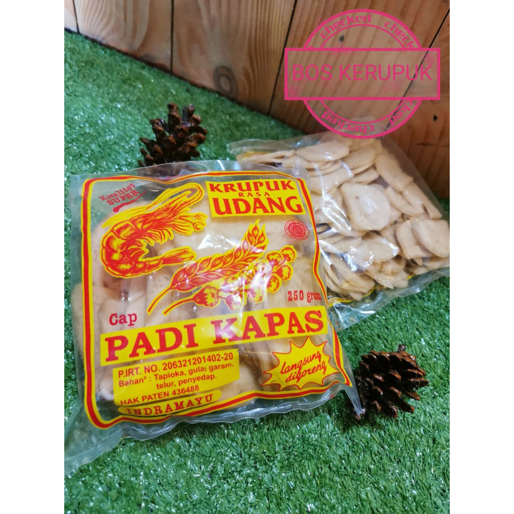 

KERUPUK UDANG SEDANG PADI KAPAS SUPER 250gr // KRUPUK UDANG SEDANG SUPER KHAS INDRAMAYU