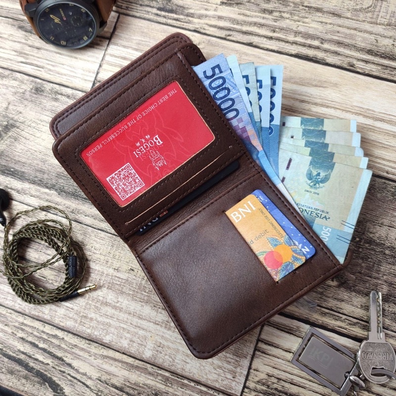 dompet wallet kulit impor norris lipat buku