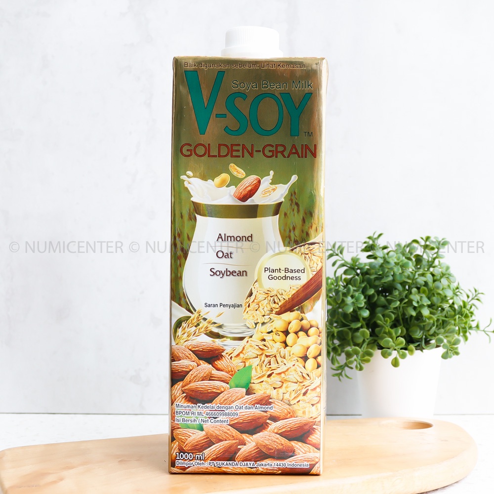 

1000ML V-SOY GOLDEN GRAIN OAT ALMOND SOY BEAN MILK SUSU KEDELAI - VSOY