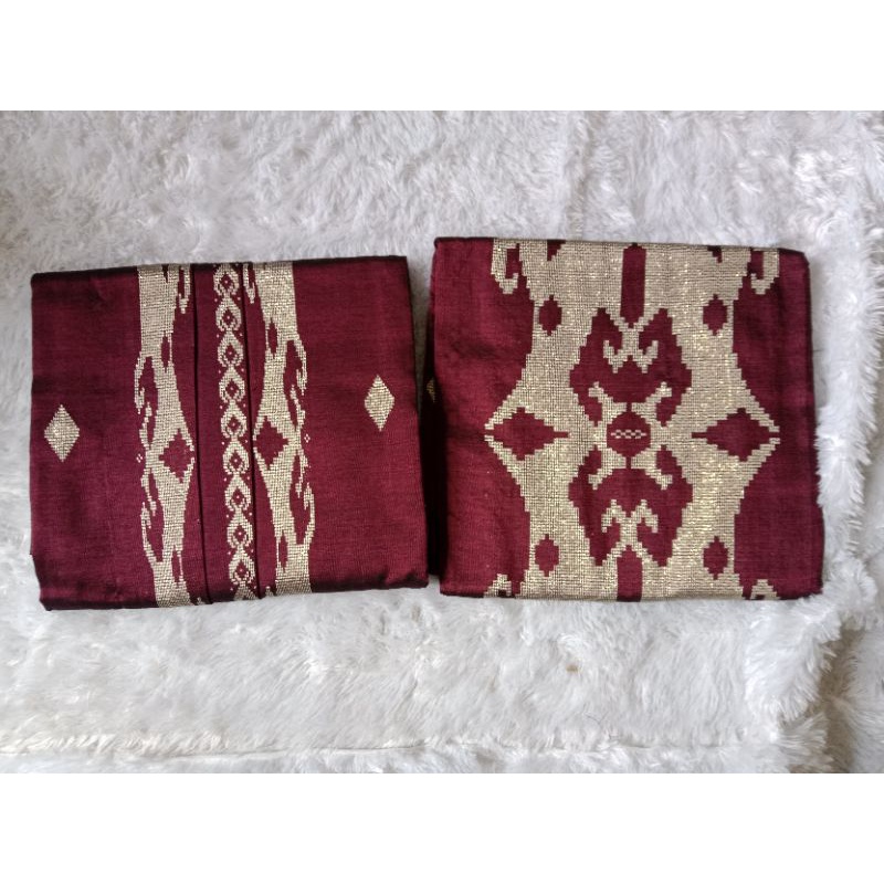 songket silungkang setelan motif borneo