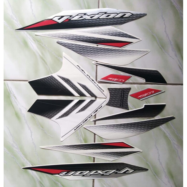 stiker striping yamaha vixion new 2014 putih
