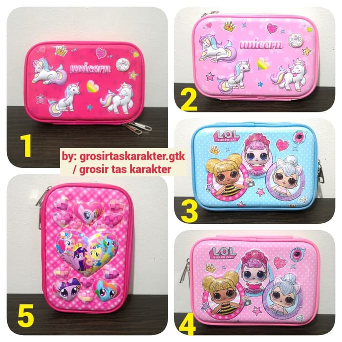 

Tempat Pensil Karakter PONY UNICORN Kotak Pencil Hardcase Import Kado