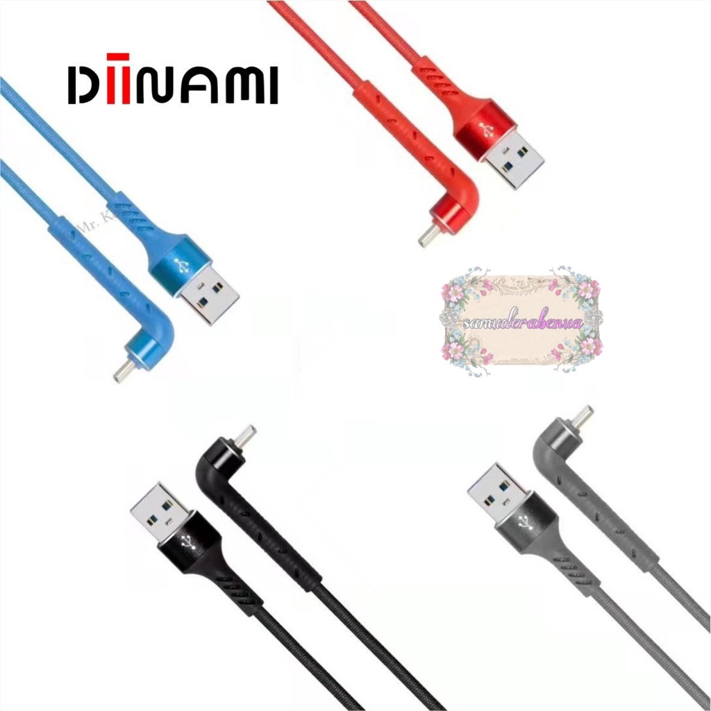 DIINAMI M18 kabel Cable Data GAMING fast Charging Kabel Data Micro , iphone , tipe c USB QC3.0 3 Amper bahan tebal SB3517