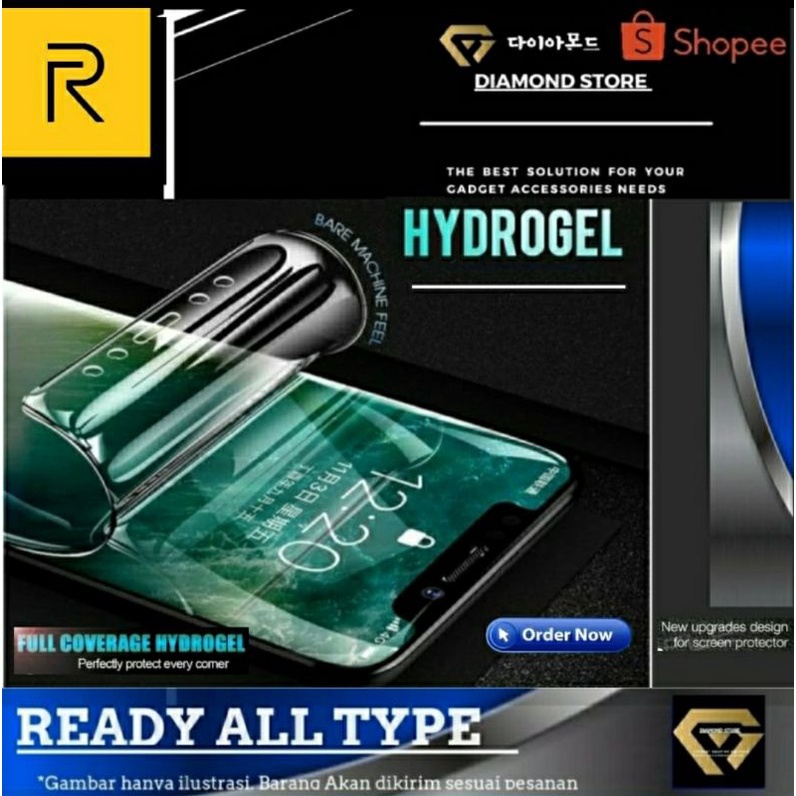 REALME HIDROGEL ANTI GORES SCREEN PROTECTOR HYDROGEL REALME 8i 9 9I 10 C11 2021 C25S C25Y GT NEO 2 3 NARZO 50 5G C30 C33 10 PRO 5G PRO+ GT 2 PRO MASTER EDITION C30S C55 C53 GT3 11 PRO+